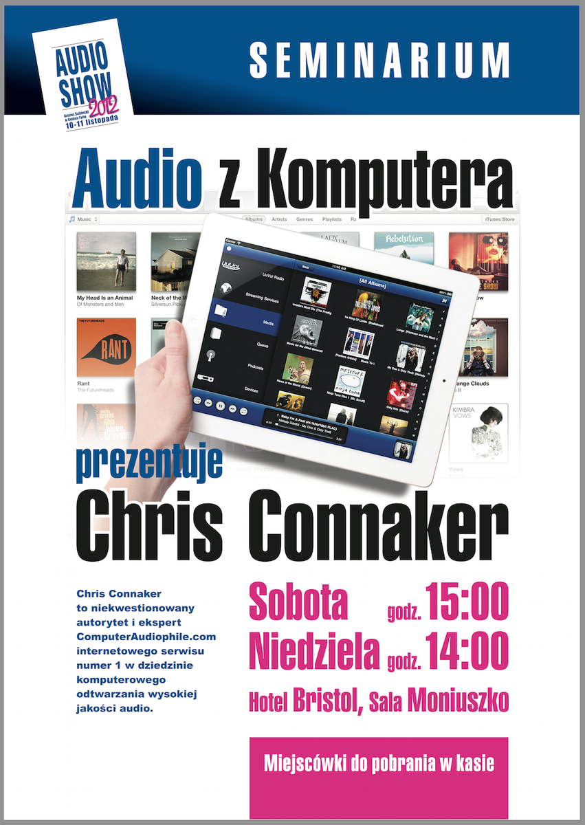 Poland seminar poster for Poland Audio Show