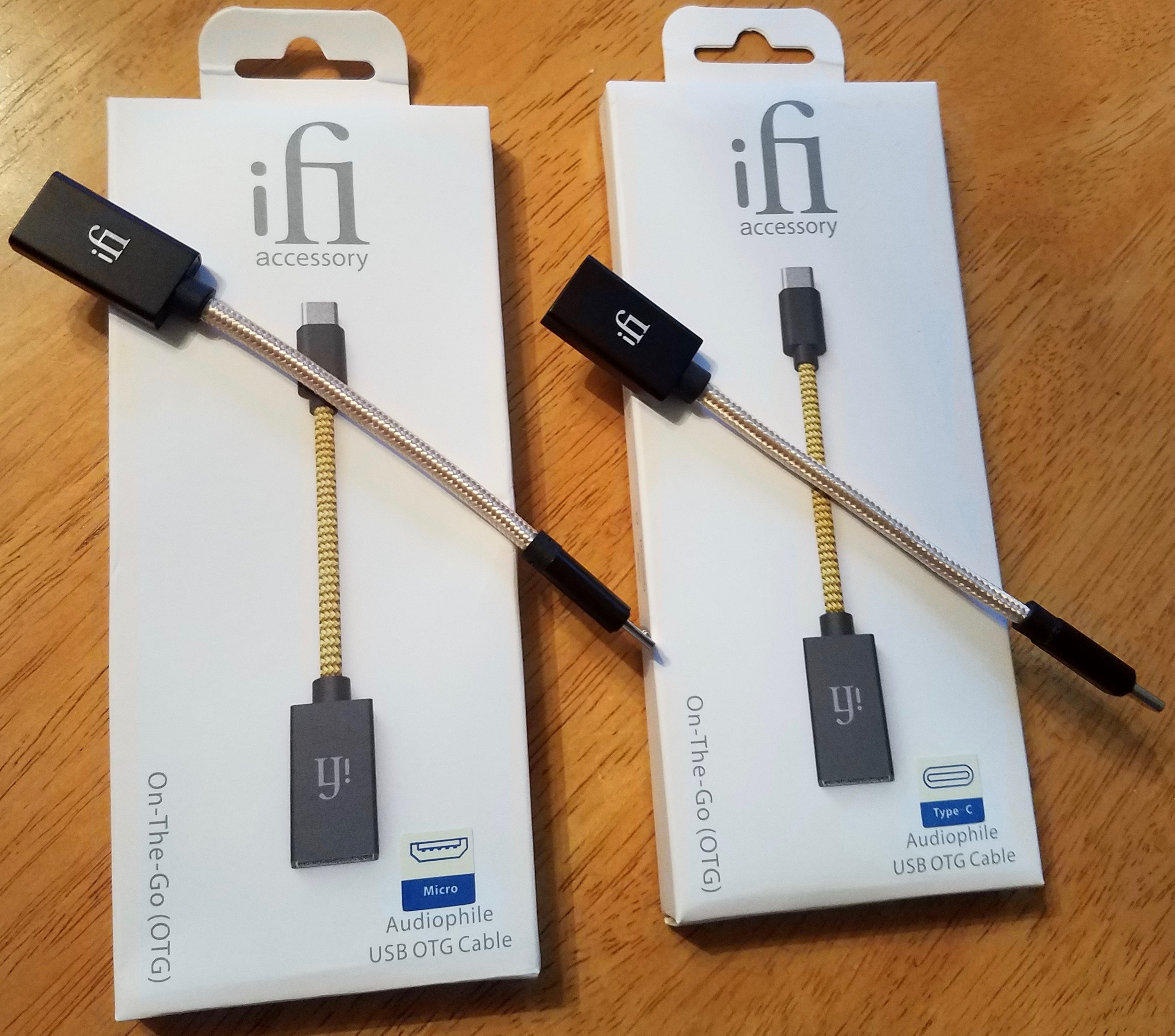 iFi-AUDIO OTG On-The-Go Cable audiophiles USB Kabel mit Micro-Anschluss Android